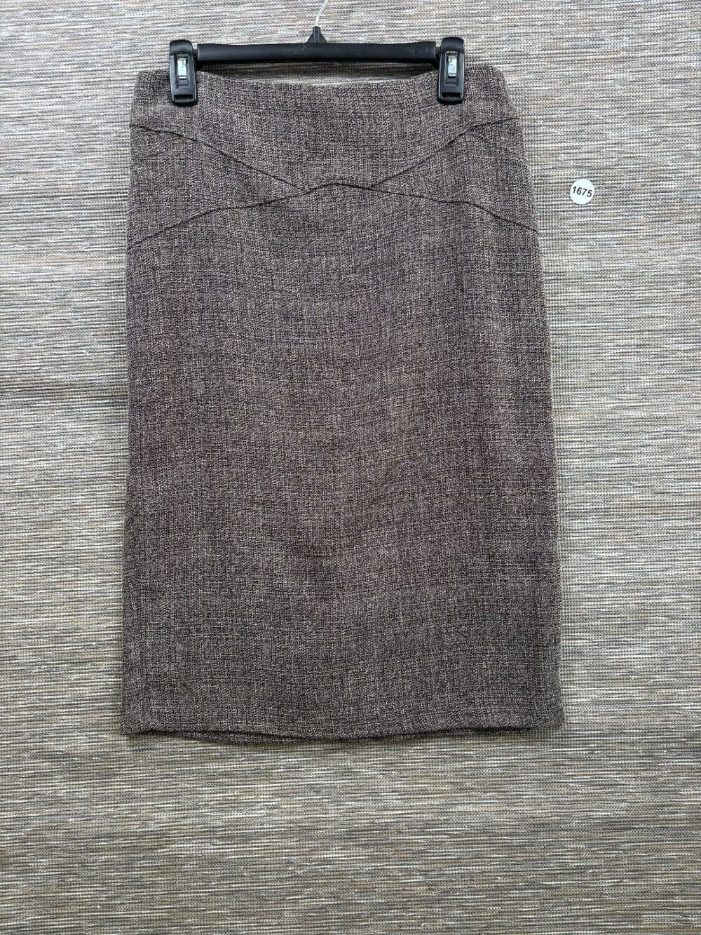 7th Avenue New York Tweed Straight Pencil Skirt Womens Size 10 Brown NEW